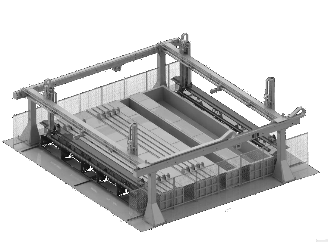 Stator manufacturing equipment — vulcanization systems and core pullers